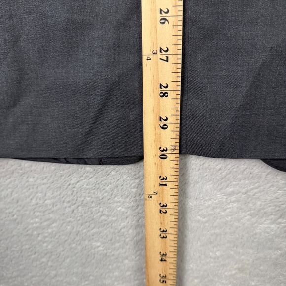 Carlo Lusso Blazer Jacket Mens 40R Dark Gray Long Sleeve Single Breasted Formal - Picture 12 of 12